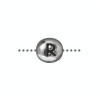 R Alphabet Bead 6.75 X 6mm - 1개