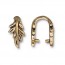 Botanical Pinch Bail 9.25x16.1mm - 1개