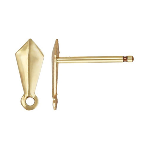 14K 골드필드 Kite 포스트 3.0x7.0mm - 1개