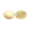 14K 골드필드 Oval Quality Tag 7.3x5.5mm - 1개