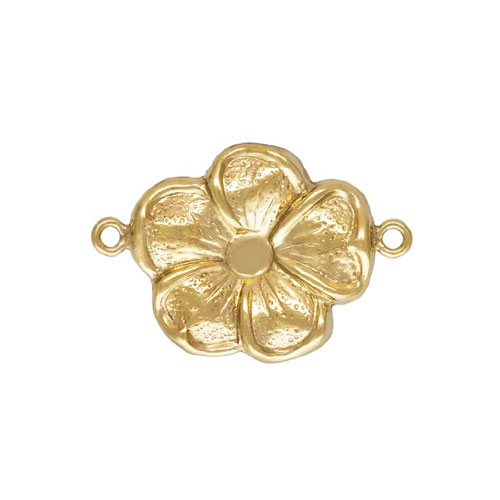 14K 골드필드 Flower Connector 11.0x12.0mm - 1개