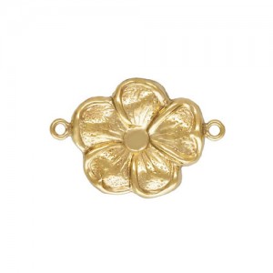 14K 골드필드 Flower Connector 11.0x12.0mm - 1개