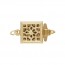 14K 골드필드 Square Filigree Pearl클래습 8.5x8.5mm - 1개