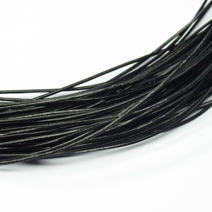 천연통가죽줄 1mm(블랙) - 180Cm