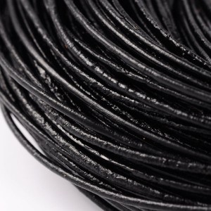 천연통가죽줄 1.5mm(블랙) - 180Cm