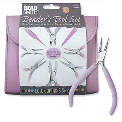 Fashion Color Plier Set & Clutch-orchid