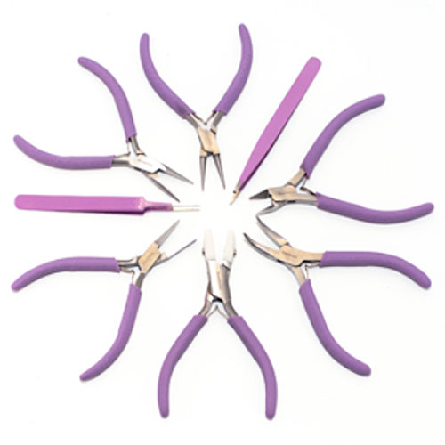 Fashion Color Plier Set & Clutch-orchid